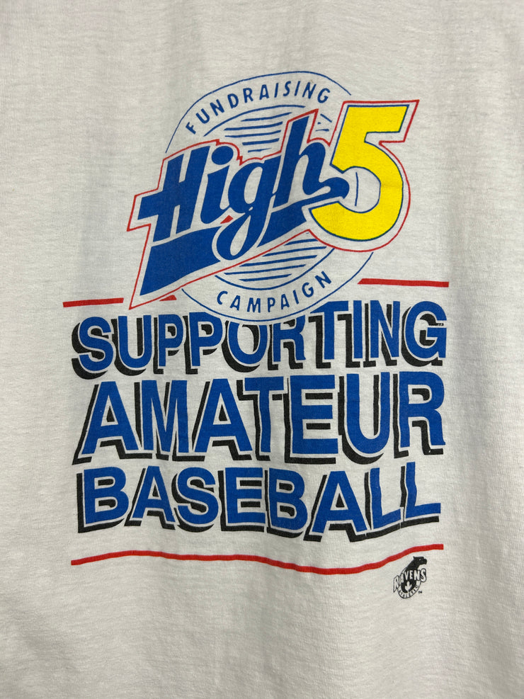 Vintage 90s MLB Ravens Toronto Blue Jays World Series Champions White Tee