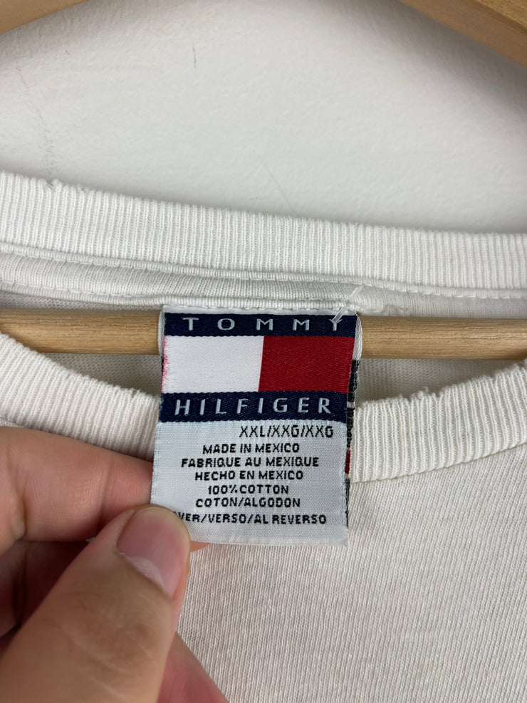 Vintage 90s Tommy Hilfiger Spellout White Tee