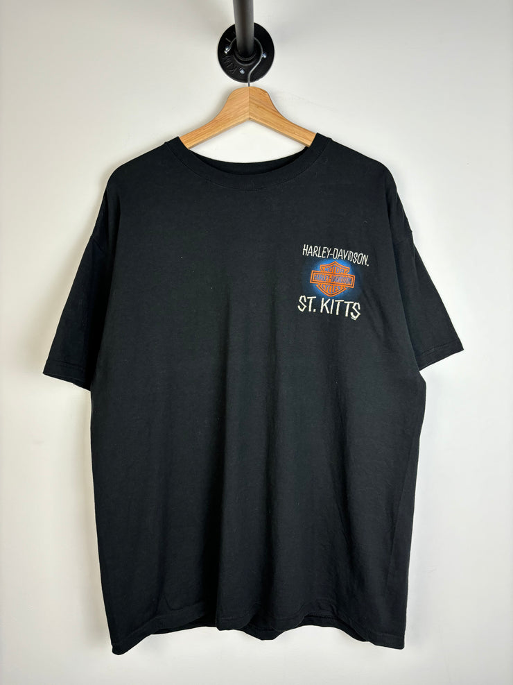 Vintage Harley Davidson St. Kitts Black Tee