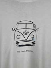 Vintage 90s Volkswagen VW Bus Jerry Garcia Grateful Dead White Tee