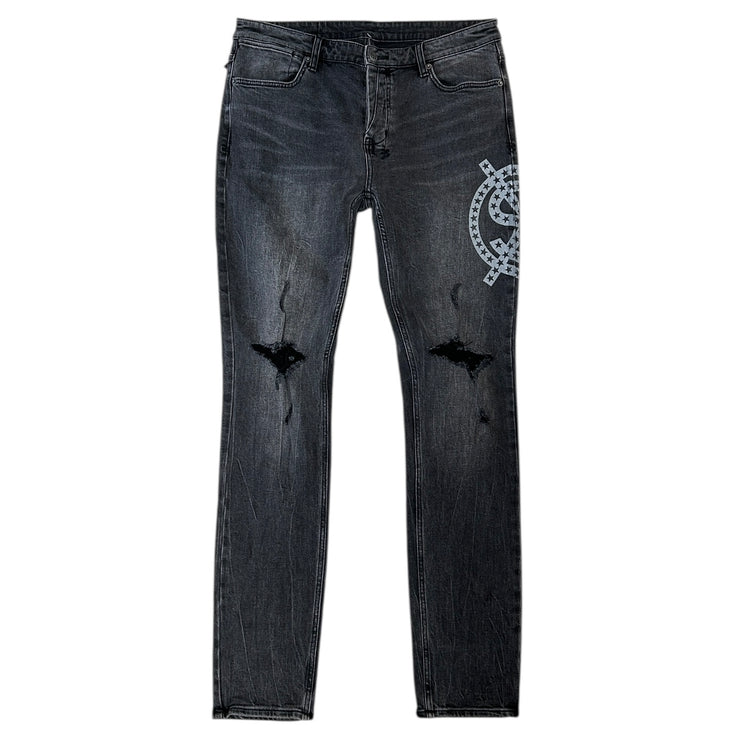 Ksubi Van Winkle Paradox Star Black Denim Jeans