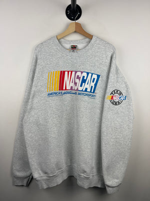 Vintage 90s Nascar Motorsports Grey Crewneck