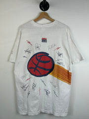 Vintage 90's American Basketball Dream Team White Tee