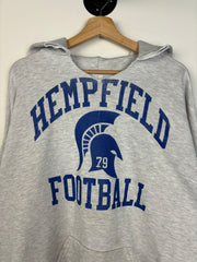 Vintage 90's Russell Hempfield Football Grey Hoodie