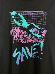 Vintage 90s Volleyball Save! Black Tee
