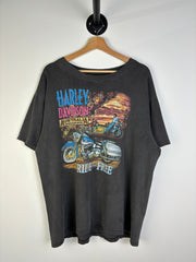 Vintage 90's Harley Davidson Australia Kangaroo Black Tee