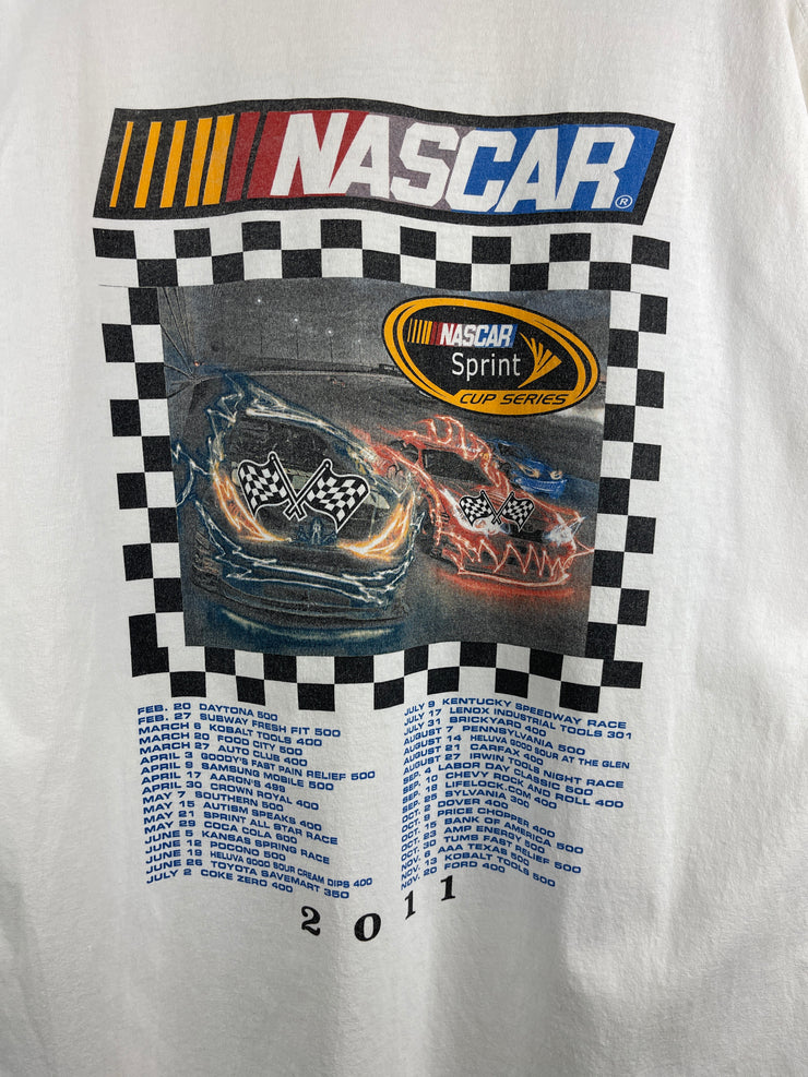Vintage Nascar Sprint Cup Las Vegas White Tee