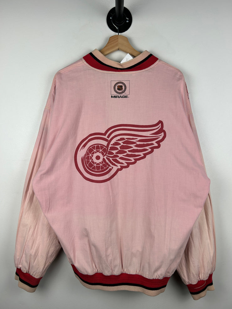 Vintage 90s NHL Mirage Detroit Red Wings Reversible Bomber Jacket