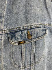 Vintage 90s Lee Blue Denim Trucker Jacket