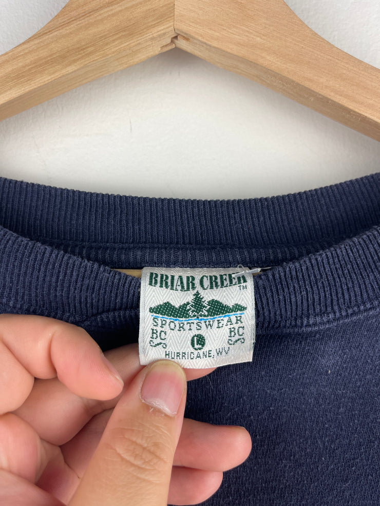 Vintage 90s Briar Creek Golf Embroidered Navy Crewneck