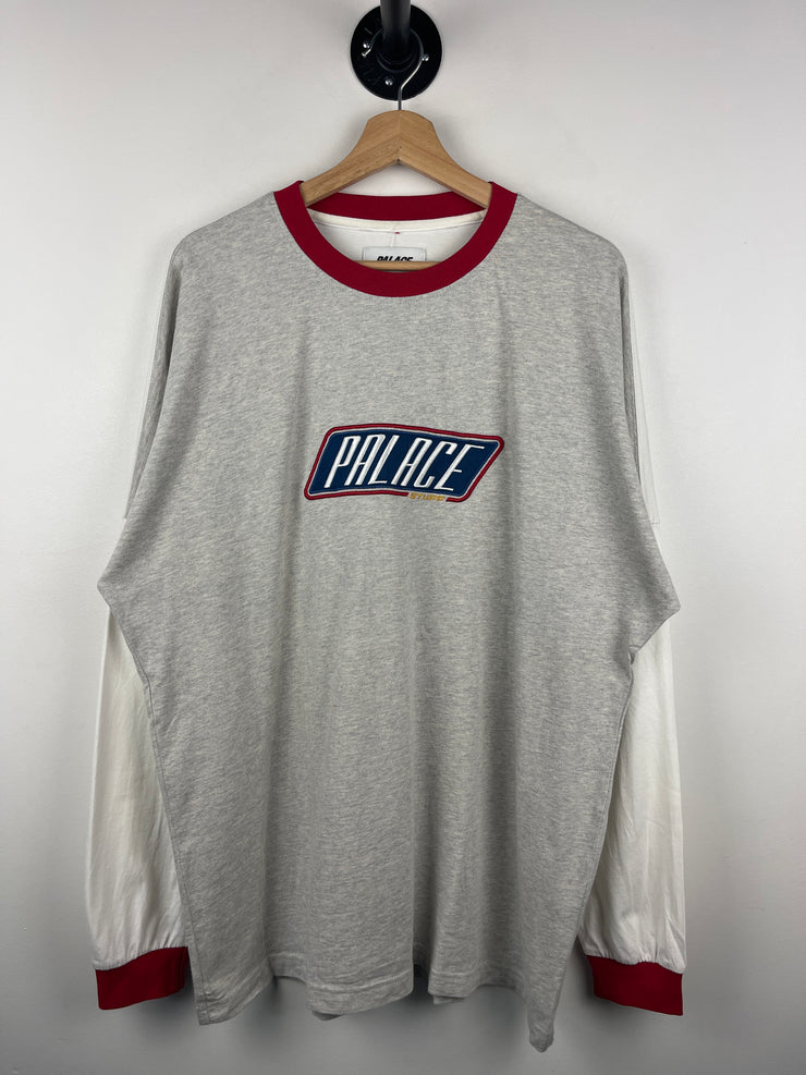 Palace FW19 Emo Bredda Grey Marl Long Sleeve