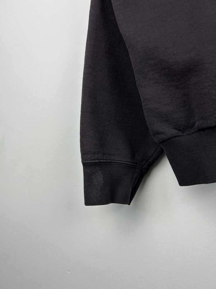 Vintage 90s Carhartt Embroidered Faded Black Crewneck