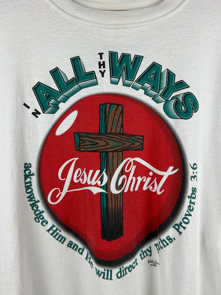Vintage 90s Jesus In The Always White Tee