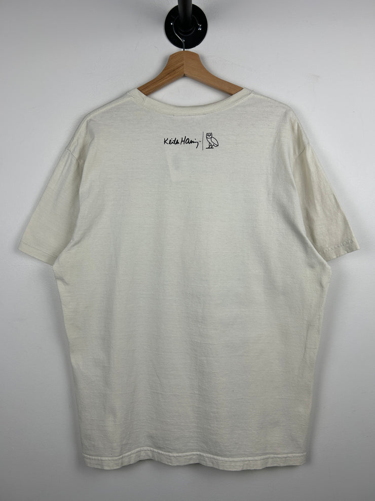OVO Keith Harring Night Owl White Tee