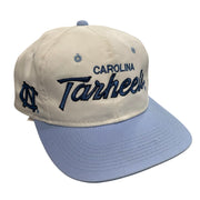 Vintage 90's Sports Specialties North Carolina Tar Heels Twill White Script Snapback Hat