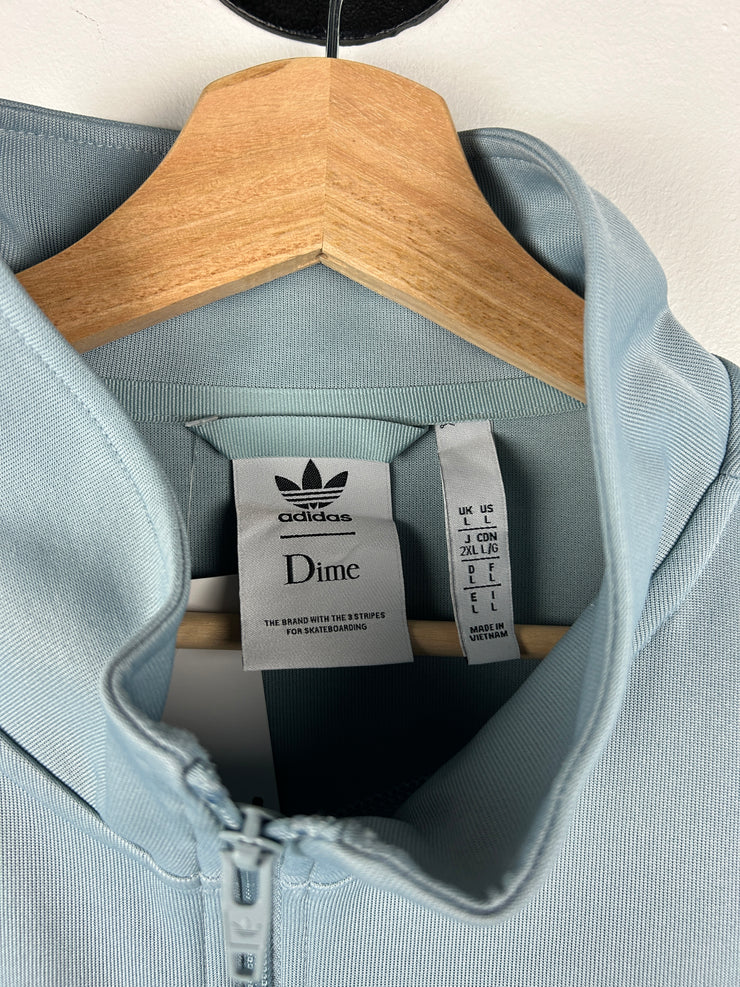 Dime X Adidas Light Blue Zip Up Track Sweater