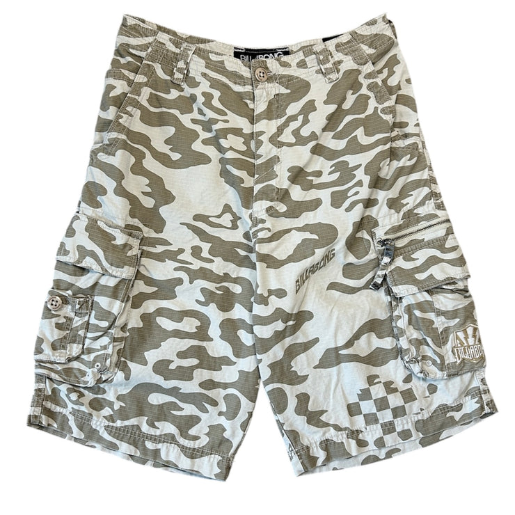 Vintage Y2K Billabong Baggy Camo Cargo Shorts