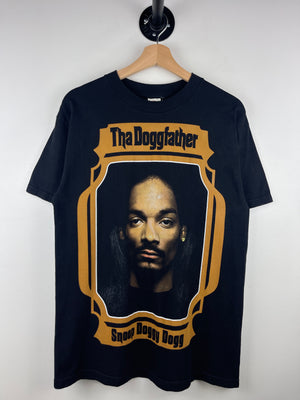 Vintage Snoop Dogg The Doggfather Black Rap Tee