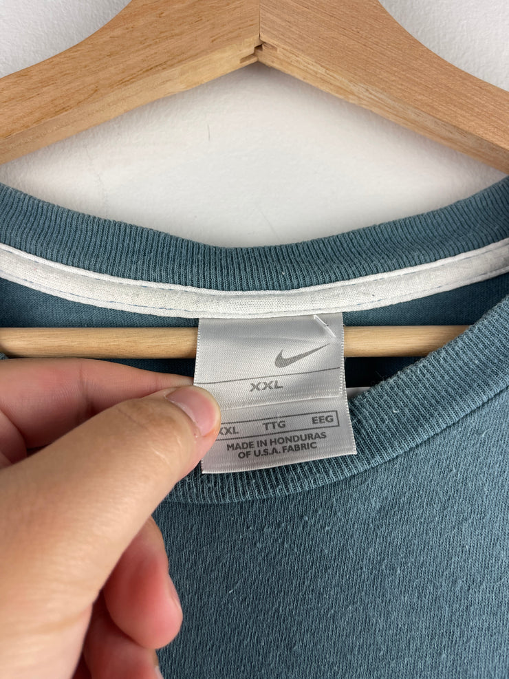 Vintage Nike Mini Swoosh Steel Blue Tee