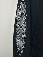 Chrome Hearts Floral Horseshoe Black Hoodie