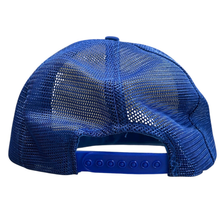 Vintage 80s Nissan My Customer First Blue Snapback Trucker Hat