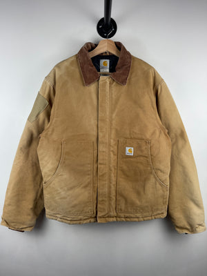 Vintage 2006 Carhartt Arctic Cropped Light Brown Work Jacket J02 BRN