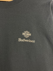 Vintage Harley Davidson Budweiser Black Tee