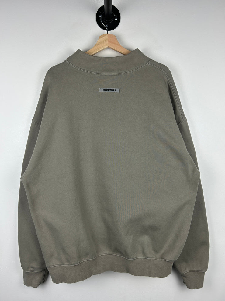 Fear Of God Essentials Taupe Mockneck Crewneck