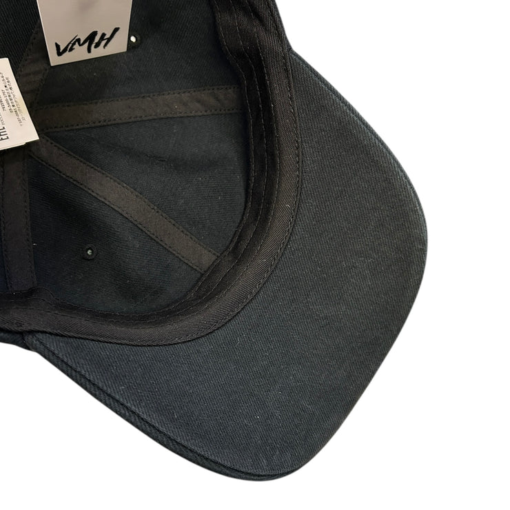 Supreme X Stone Island FW23 Black Denim 6 Panel Strapback Hat