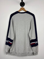 Palace Sleeve Spellout Grey Crewneck