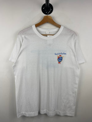 Vintage 80s Heilmans Old Style Beer Hartford Car Show & Swap Meet White Tee