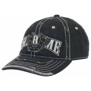 Supreme X True Religion FW25 Mesh Back 6-Panel Dirty Indigo Hat