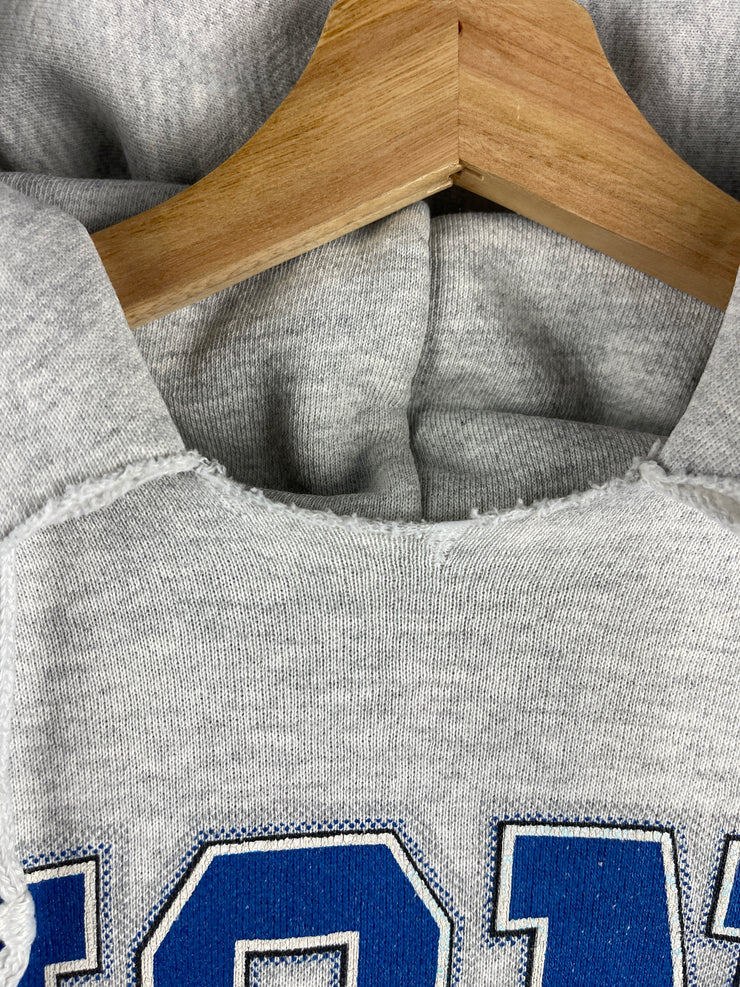 Vintage 90s NFL Logo 7 Detroit Lions Grey Hoodie