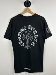 Chrome Hearts Cross Neck Logo Black Tee