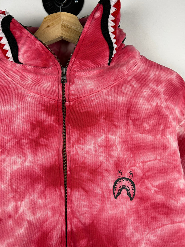 Bape Ponr Shark Tie Dye Full Zip Hoodie