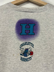 Vintage 90's Charlotte Hornets Grey Magic Johnson Tee