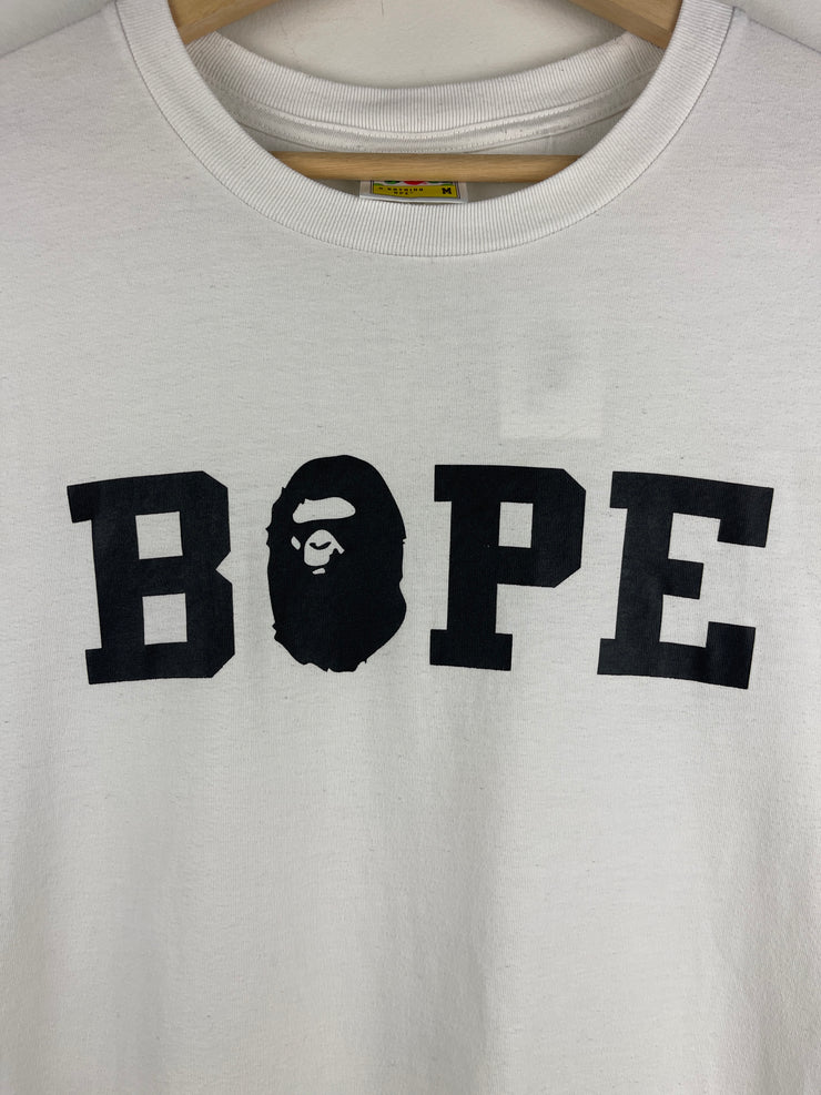 Bape Spellout White Tee