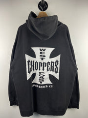 Vintage West Coast Choppers Long Beach Black Zip Up Hoodie