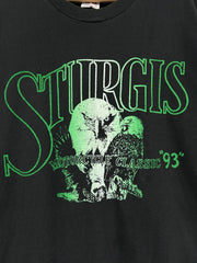 Vintage 1993 Sturgis Black Hills Rally Black Tee