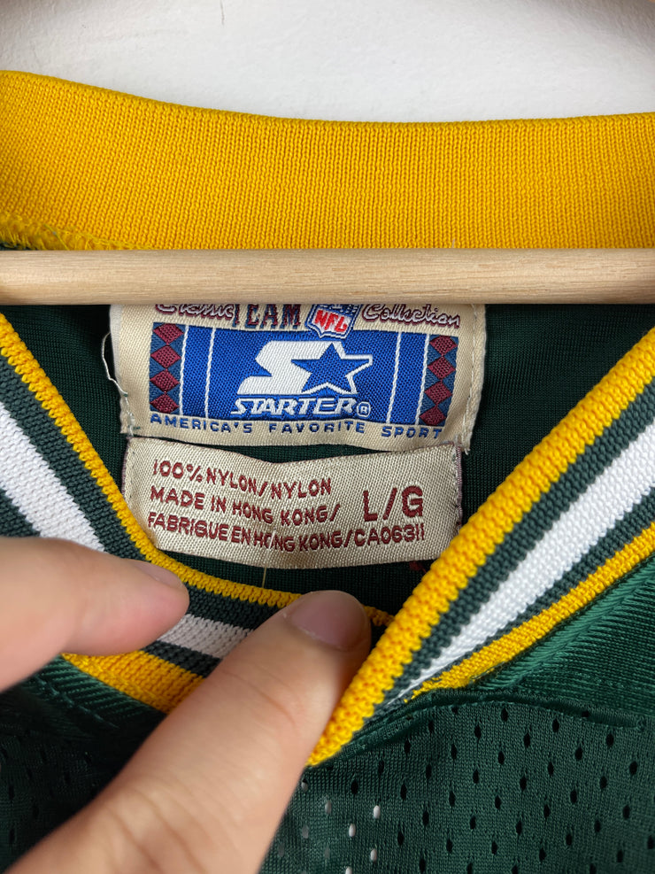Vintage 90s NFL Starter Green Bay Packers Favre Green Football Jersey