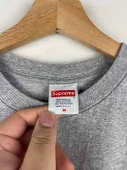 Supreme SS19 Fronts Grillz Heather Grey Tee