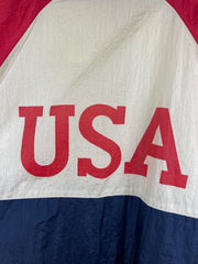 Vintage 90s USA Olympics White Windbreaker