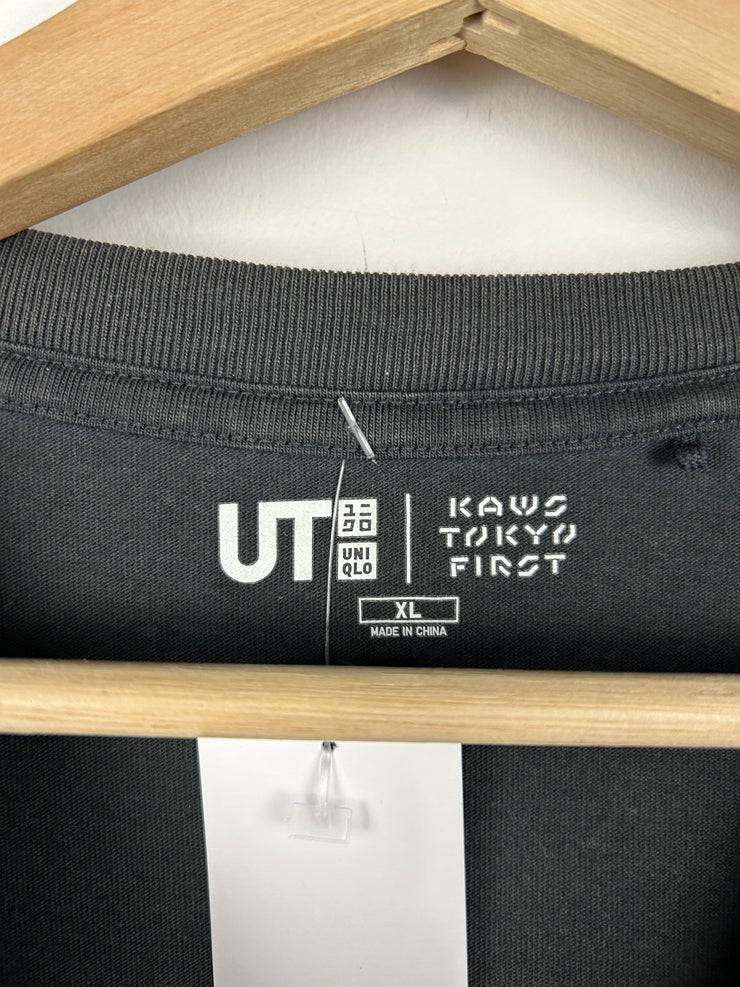 Kaws Tokyo First Dark Grey Tee
