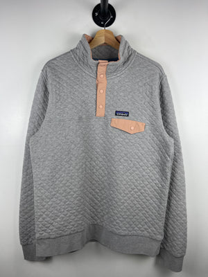 Vintage Patagonia Organic Cotton T Snap Grey Sweater