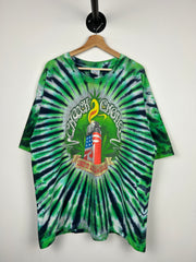 Vintage 90s Cheech And Chong Light Up America & Canada Tie Dye Tee