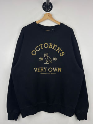 OVO Owl Same City Same Friends Black Crewneck