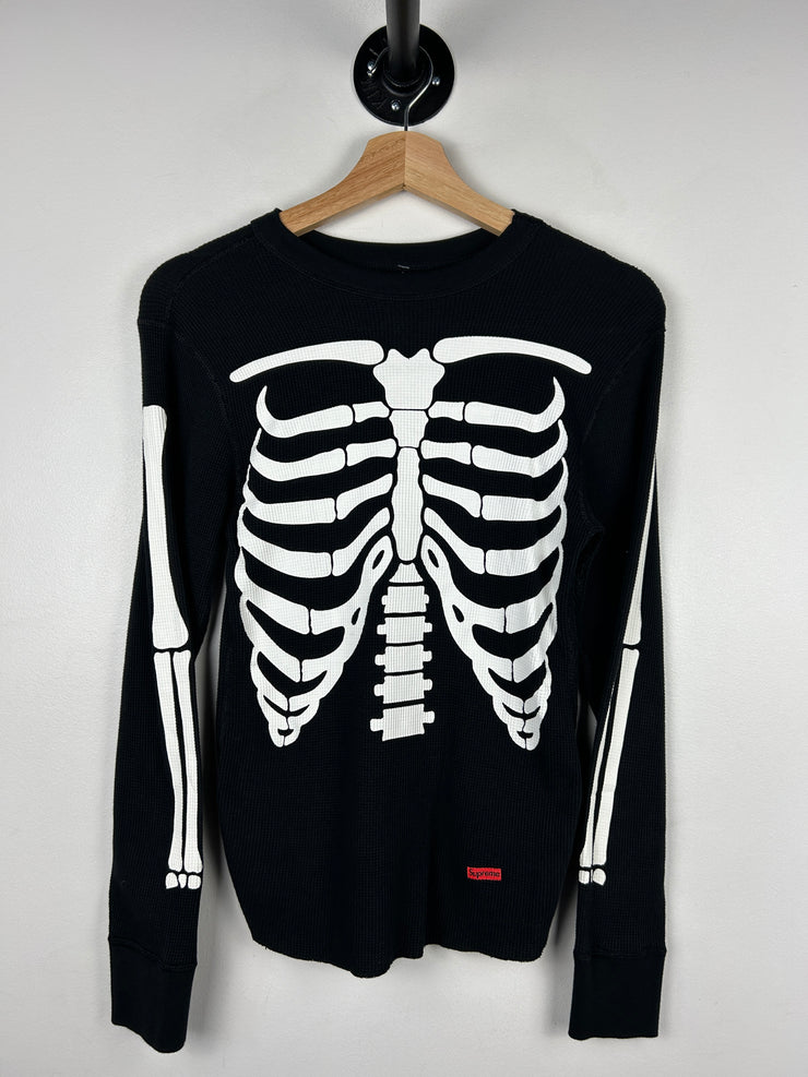 Supreme Bones Thermal Black Long Sleeve