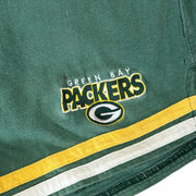 Vintage 90s NFL Green Bay Packers Embroidered Green Shorts