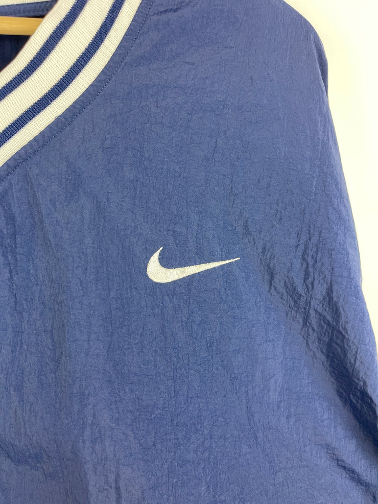 Vintage 90s Nike Swoosh Navy Pullover Windbreaker
