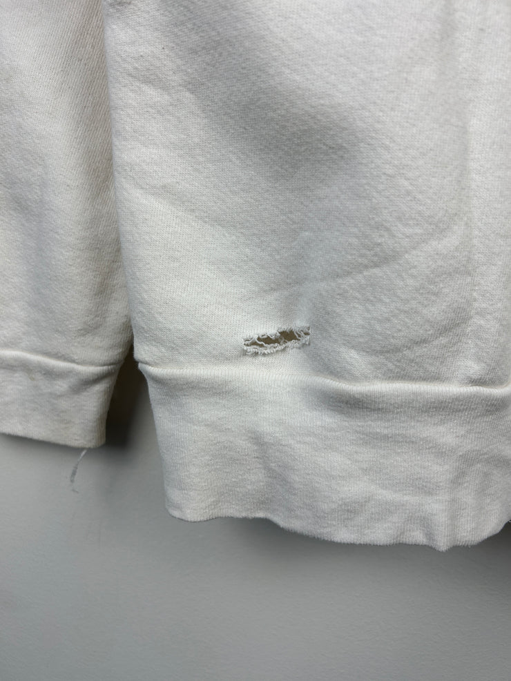 Vintage 90s Wildlife Lion Tiger Cheetah White Crewneck